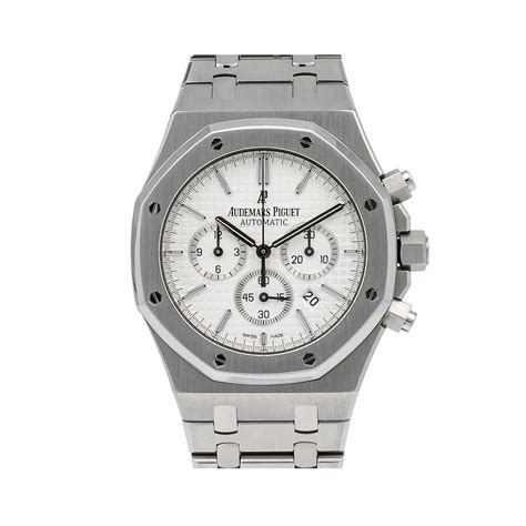 ap white dial|ap watch royal oak chronograph.